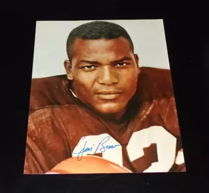 Foto Jim Brown autografata 8x10 a colori Cleveland Browns calcio - Foto 1 di 2