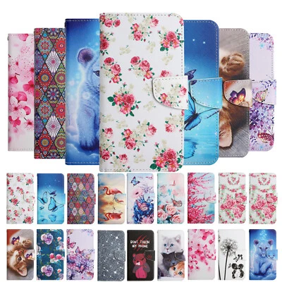 For iPhone 13 Pro Max/12 Pro/11/X/8+Shockproof Pattern Leather Wallet Case Cover - Image 1 of 4