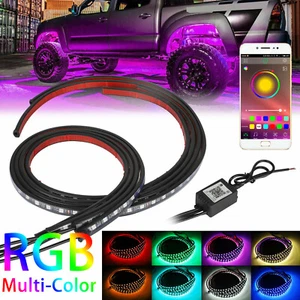 APP Control RGB Neon LED Strip Under Car Truck Underglow Underbody Kit for Chevy - Picture 1 of 8