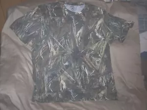 Mens 2X Camo shirt Short Sleeve Camo T Shirt True Timber Camo Shirt Fishing - Picture 1 of 4