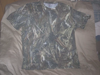 Mens 2X Camo shirt Short Sleeve Camo T Shirt True Timber Camo Shirt Fishing - Image 1 of 4