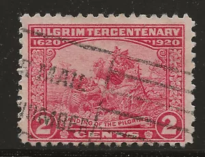 US Scott #549, Single 1920 Pilgrim 2c FVF Used - Picture 1 of 1