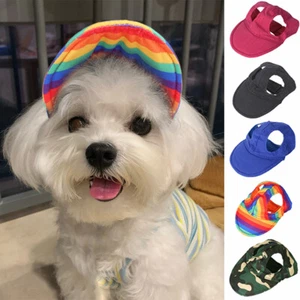 Dogs Outdoor Hat Pet Baseball Cap Pet Sun Hat Pet Headwear Dog Hat Sunscreen - Picture 1 of 24