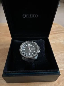 SEIKO 5 SPORTS Automatic Date 100m Analog Men's Watch Black with Box Used - Picture 1 of 5