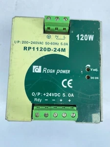 Reign Power RP1120D-24M 120W 200-240VAC Switching Mode power Supply SMPS - Picture 1 of 8