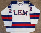 Lake Erie Monsters - Authentic Game Worn USA 1980 Olympic Jersey Size 56