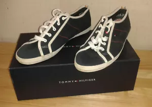 Tommy Hilfiger Damen Sneaker Bootsschuhe 42 Segelschuhe blau Stoff Schuhe - Bild 1 von 12