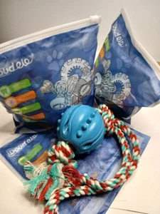 Doudele Durable Dog Chew Balls, Interactive Rope Toy, Medium/Large Dogs Set Of 3 - Picture 1 of 4