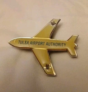 Tulsa Airport Authority Plane Collectible Pin Hat Lapel Souvenir Excellent... - Picture 1 of 1