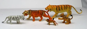 Big Cat 5 Piece Toy Lot Leopard, Tigers, and Lion - Picture 1 of 7