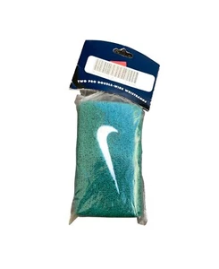 Muñequeras vintage Nike verde bosque Big Swoosh nuevas con etiquetas - Imagen 1 de 2