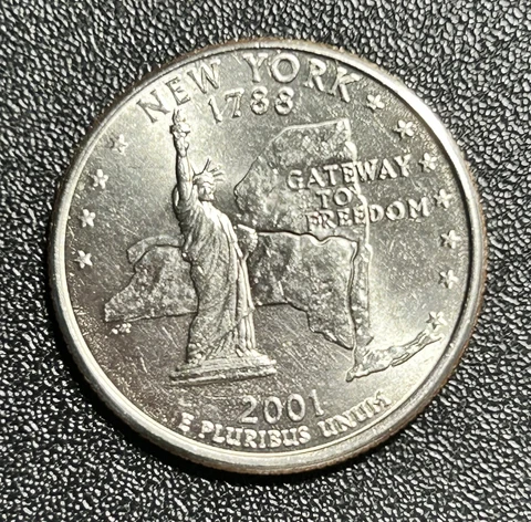 2001 P New York State Quarter Cover