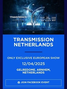 transmission festival tickets netherlands 4/12/2025 VIP - Picture 1 of 2
