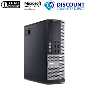 Fast Dell Desktop Computer SFF Intel Core i5 8GB 500GB HD DVD Wifi Windows 10 PC - Picture 1 of 6