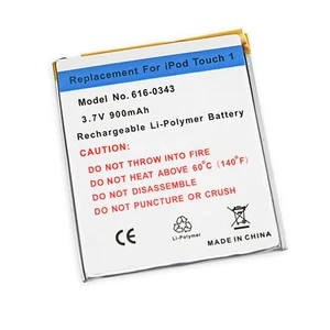 iPod Touch 1st Gen Replacement Battery 900mAh Part Number 616-0341 616-0343 - Picture 1 of 1