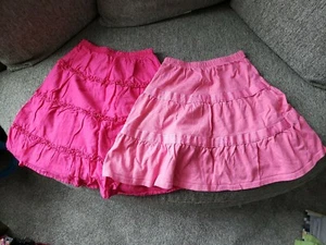 Gymboree Girls Cotton Skirts 2 Piece Lot - Pink, Hot Pink - Size 4 & Size 5 - Picture 1 of 9