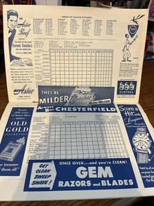 1949 NY Yankees Program & Scorecard vs Philadelphia Athletics DiMaggio Berra,NM - Picture 1 of 8