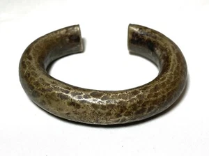 1800's Antique African Niger Baoulé Dogon Bronze Manilla Currency Bracelet Cuff[ - Picture 1 of 8