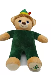 Build-A-Bear BUDDY THE ELF Plush Christmas Hat Green Blue Eyes EUC - Picture 1 of 7