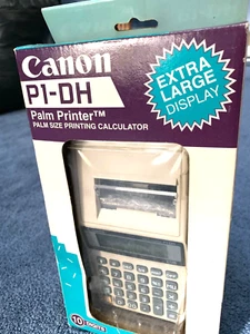 Canon, Palm Size Printer, Printing Calculator,P1-DH, Extra Large Display, NEW - Picture 1 of 5