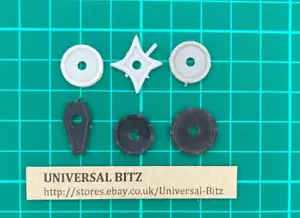 Warhammer Citadel Fighter Shields x 6 m Loch Kunststoff 1992 RARE OOP E1 A - Bild 1 von 1