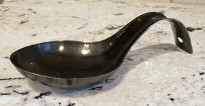 Spoon Rest Steel Black Metal Kitchen Utensil Holder Heat And Dishwasher Safe - Picture 1 of 11