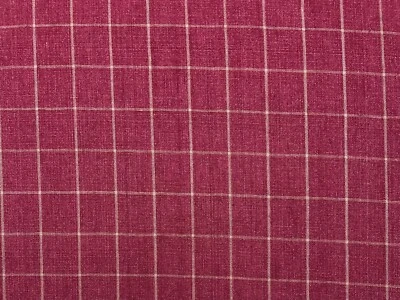 VENTANA P KAUFMANN BENNET ROJO RUBÍ 100% LINO TELA MULTIUSOS POR YARDA 54"W Foto 1 de 4