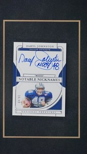 2021 National Treasures Daryl Johnston Auto Nickname "Moose" /49!
