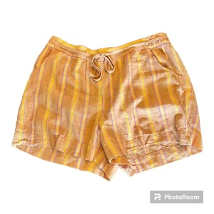 Lane Bryant belted striped linen blend shorts 22/24 - Picture 1 of 6