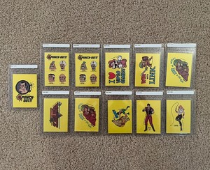 Vintage 1989 Nintendo Topps Sticker Card Lot - Mario, Zelda, Punch-out - 11 Card
