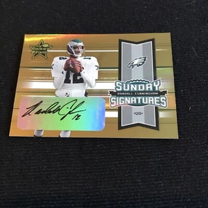 2005 Leaf Rookies & Stars Randall Cunningham Sunday Longevity Gold Auto #10/32 - Picture 1 of 2