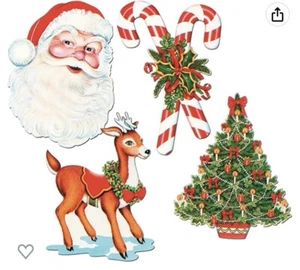 Beistle 16" - 17" Christmas Cutouts; 4 Pieces - Picture 1 of 9
