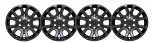 4 BLACK 2014-20 GMC SIERRA 1500 YUKON 18" Wheel Skins Hub Caps Alloy Rim Covers - Picture 1 of 3