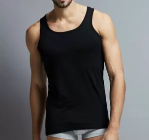  MENS VEST 8 colours S-5XL Cotton TANK TOP SUMMER TRAINING GYM TOPS PACK PLAIN - Picture 1 of 4