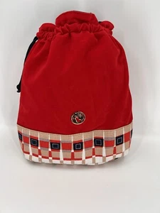NEW WITH TAGS Spartina 449 Quarterdeck Travel Drawstring in Red Daufuskie Island - Picture 1 of 10
