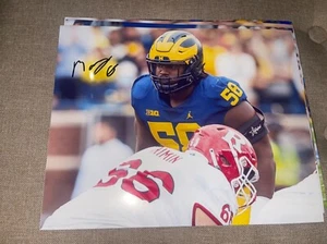 Foto firmada por MAZI SMITH Vaqueros MICHIGAN FÚTBOL 8x10 Go Blue Champs z5 - Imagen 1 de 1