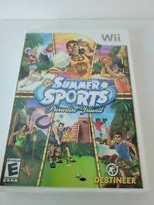 Nintendo Wii Summer Sports : Paradise Island Complete w/Case & Manaul Nice Disc - Picture 1 of 3