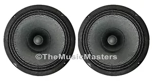 Coppia Altoparlanti 6,5 Pollici Full Range Bass Mid Woofer 8 ohm Home Stereo Sound Studio - Foto 1 di 8
