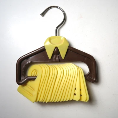 MCM Vintage Plastic Tie Organizer Rack Hanger Necktie Scarf Belt Shirt Figure — 第 1/4 张图片