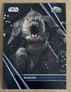 2023 TOPPS STAR WARS CHROME BLACK RANCOR # 45 BASE CARD - Picture 1 of 2