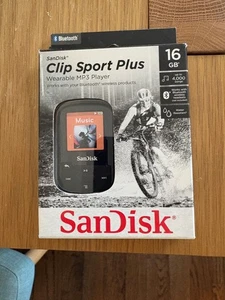 Reproductor de MP3 portátil SanDisk Clip Sport Plus música negro 16 GB Bluetooth radio FM - Imagen 1 de 2