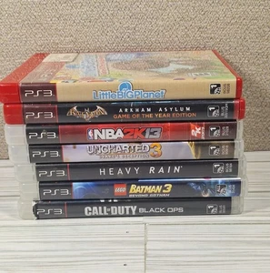 7 PlayStation 3 Games, PS3 - Batman, Uncharted, Heavy Rain, Call Of Duty - Picture 1 of 1