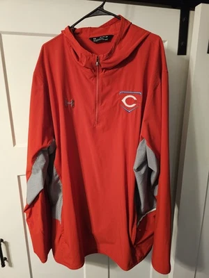 Hombres 4xl Under Armour 1/4 Cremallera Cincinnati Reds Manga Larga Foto 1 de 4