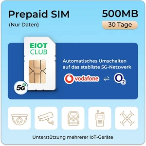 SIM Prepagata per LTE Telecamera, Fototrappola, 4G Router, Supporta I Network Vo - Foto 1 di 12