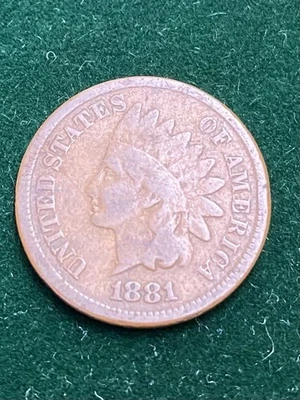 Centavo cabeza india 1881 Foto 1 de 3