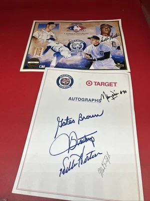 1968 Detroit Tigers 8 x 10  sheet signed by: Willie Horton, Brown, Etc - Image 1 of 3