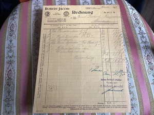 Rechnung Robert Jacobi Leipzig 1927 Sachsen /Meerane - Bild 1 von 4