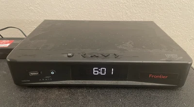 Set Top Box de cables DVR Arris VMS1100 Frontier FIOS con adaptador de corriente y control remoto Foto 1 de 4