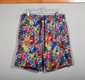 Fresh Prints of Bel Air mehrfarbig rosa Netz Kordelzug Basketball Shorts Gr. XL - Bild 1 von 3