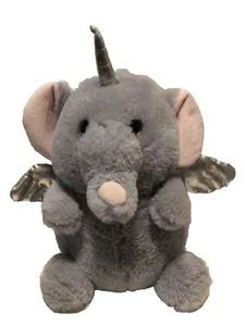 Kelly Toyz Peluche Unicorno Bambino ��Ali Grigio Argento ��Elefante - Foto 1 di 6